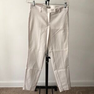 Dalia Collection Women’s Pants City Fit Cigarette Leg Size 0 Low Rise NWT White